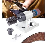 Leather Polishing Burnishing Machine, Leather Edge Grinding Machine 0-8000RPM Electric Sander Polisher for All Vegetable Tanned Leather, with Flexible Shaft Handle
