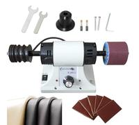 Leather Polishing Machine 0-8000RPM Electric Sander Grinder Kit with Adjustable Rosewood Grinding Head for Edge Grinding and Polishing - High-Speed Sanding Tool
