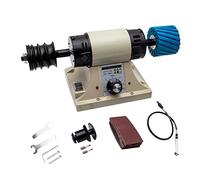 Leather Polishing Machine, 220V Edge Grinding Tool, 0-8000RPM with Flexible Shaft Handle for Efficient Burnishing and Finishing