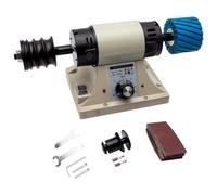 Leather Polishing Machine, Electric 6-Speed Adjustable Burnishing and Grinding Tool for Metal and Stainless Steel, Efficient Edge Finishing, 0-8000 RPM