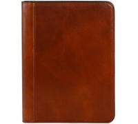 Leather Portfolio Folder A4 Document Case Business Padfolio Organizer Folio - Time Resistance