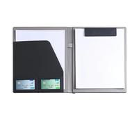 Leather Portfolio Folder with Magnetic Closure, A4 Business Padfolio with Card Slots, Executive Conference Document Organizer, Sales Contract Presentation Holder for Professional Meetings