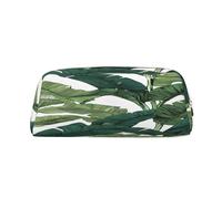 Leather Pouch For Pens, Large Capacity Pencil Case With Gold Zipper, Tropical Banana Palm Leaves Pencil Case, Waterproof Pen Bag For Travel School Organizer, Pen Pouch Holder Stationery Organizer