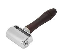 Leather Press Edge Roller, Wooden Handle Leather Rolling Craft Roller for Craft DIY LeatherEdge Crimping RollerPress Platen Board Tool (60mm)