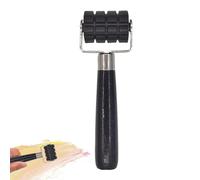 Leather Press Edge Seam Roller, Leathercraft Hand Roller | Heat Resistant Flat Tools Glue Spreader Wheels - Ergonomic Leather Accessories Comfortable Grip for Leather Crafts