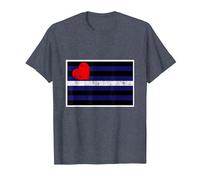 Leather Pride Flag Leather BDSM LGBTQ Kink T-Shirt T-Shirt, Men, Heather Blue, 4X-Large