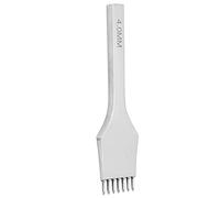 Leather Prong Round Hole Punch, Steel Leather Craft Chisel Tool, 4mm DIY Stitching Punch with Comfortable Handle, High - Strength Steel for Durable Use, Perfect for Leatherworking (7 teeth)