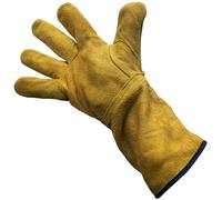 Leather Protective Gloves - 13 Inch Length - One Size