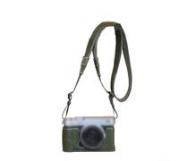 Leather Protective Half Case, forFUJI XE5 camera PU Half-Grid Camera Bag Base Protective Shell replacement(Green)