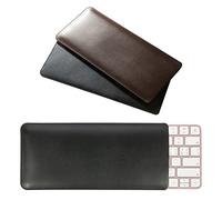 Leather PU Keyboard Sleeve Case Bag compatible for 2021 Released Wireless Magic Keyboard (Model A2449 A2450)/ Wireless Magic Keyboard 2 MLA22LL/A A1644 Keyboard Case, Black