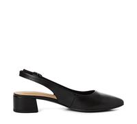 Tamaris Women's slingback pump with block heel Leather black 3.5 UK