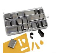 Leather Punch Set with 55 Pieces Made from High Speed Steel with Heat Treatment and Fine Grinding for Reliable Hole Punching in Leather and Craft Materials (B)
