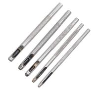 Leather Punch Tool 1.5-4mm Round Hole Puncher for Belts, Watch Straps, DIY Leather Craft, Canvas, Vinyl, Rubber, Webbing and Gasket Making, 45# Steel Hand Tool for Precision(3.5mm)