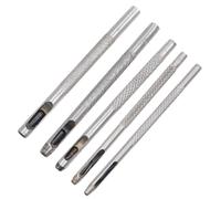 Leather Punch Tool 1.5-4mm Round Hole Puncher for Belts, Watch Straps, DIY Leather Craft, Canvas, Vinyl, Rubber, Webbing and Gasket Making, 45# Steel Hand Tool for Precision(3mm)