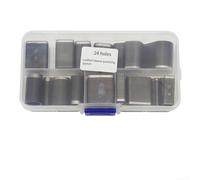 Leather Punch Tool Kit 55 Pcs - High-Speed Steel Hole Cutter Set for Round Square Oval Holes, Versatile Craft Punch for Leather Belts Phone Cases, Hobbyists and Professionals(B)