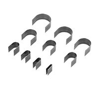 Leather Punching Die Set Professional Alloy Steel Smooth Cut Trimmer Mold Punch Tools for DIY Craft Making Leather Wallets Belts 10Pcs