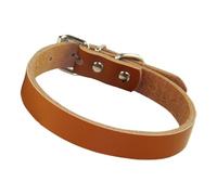 Leather Puppy Collars - Adjustable Dog Collars with Metal Buckle | Dog Collars for Daily Walks, Workouts and Outdoor Sports