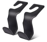Leather Purse Hooks for Car, 2 Pack Car Purse Holder, Car Backseat Headrest Hooks Holders for Hanging Purses and Bags Coats Grocery Bag