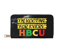 Leather Purse I'm Rooting for Every Hbcu Handbags RFID Blocking Women's Wallets Vintage Genuine Leather Wallets for Girlfriend, Teacher, Mother