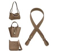 Leather Purse Shoulder Strap for Hermes Picotin/Lindy/Evelyne, Adjustable Crossbody Bags Strap Replacement (G27in-Etoupe)