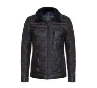 Leather Quilted Biker Jacket - Guayaquil Infinity Leather Brown 5XL