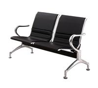 Leather Reception Bench, 3-Seat Waiting Room Chairs with Armrests - Modern Seating Solution for Offices, Airports, Banks, Hospitals - Comfortable and Stylish Design