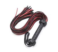 Leather Red Whip 30" Riding Horse Whip - Equestrian Horse Flogger Whip - Red Horse Whip (Red)