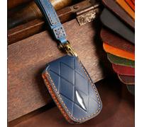 Leather Remote Key Fob Case Cover for Hyundai and for GENESIS GV60, G90, GV90 (2022-2023) with 8 Buttons