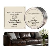 Leather Repair Cream - Restoration Conditioner for Sofas Car Seats Bags Furniture Scratch Coverage | Moisturizing Wax Blend with Color Formula, Upholstery Care 3.58x1.46x3.58 in
