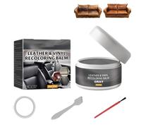 Leather Repair Paste - Fills Scratches & Scuffs, Restores Texture, Leather& Vinylre Coloring Balm, for Bags, Belts, Car Seats & Armchair (grey)