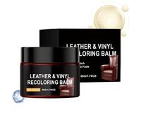 Leather Restoration Cream,50g Recoloring Conditioner Balm for Claret Leather - Car Interior Cleaner Cream,for Automotive Sofa Couch Handbag Purse Footwear
