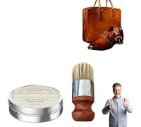 Leather Restoration Cream Leather Conditioner With Applicator Brush Furniture Protect Repair Salve for Cars Sofas Shoes