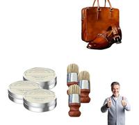 Leather Restoration Cream Leather Conditioner With Applicator Brush Furniture Protect Repair Salve for Cars Sofas Shoes