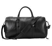 Leather Retro Duffel Bag Folding Gym Bag Leisure Shoulder Bag Carrying on Luggage Bag Large Men's Travel Bags