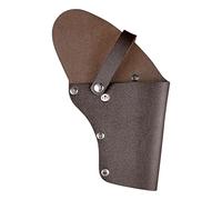 Leather Revolver Holster, Mini Concealed Belt Carry Pistol Holster for up to 5.5" Left Right Hand Pull Gun Holster (brown)