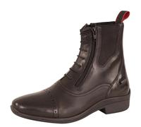 Leather riding boots with double front zipper Premiere Jodhpur Oklahoma