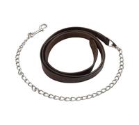 Leather riding lanyard with chain Pool's