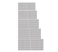 Leather Rivet Kit, 500 Sets Mixed Size 6mm 10mm Electroplated Iron Rivets and Studs by [品牌名] for Leather Craft, Clothing, Fabric, Shoe, and Bag Decoration (Silver Black)