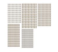 Leather Rivet Kit, 500 Sets Mixed Size 6mm 10mm Electroplated Iron Rivets and Studs by [品牌名] for Leather Craft, Clothing, Fabric, Shoe, and Bag Decoration (Bronze)