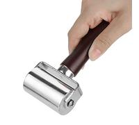 Leather Roller, High Carbon Steel Leather Press Edge Roller 60mm Leathercraft Roller Solid Leathercraft Laminating Tool for Belts, Bags, Shoe