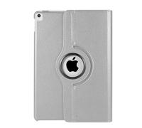 Leather Rotate 360° Stand Case For Apple iPad 10.2 9th 8th 7th Generation (2021-2020-2019) and For Apple iPad Pro 10.5 (2017) and For Apple iPad Air 3 (2019) (Silver)