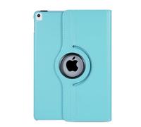 Leather Rotate 360° Stand Case For Apple iPad 10.2 9th 8th 7th Generation (2021-2020-2019) and For Apple iPad Pro 10.5 (2017) and For Apple iPad Air 3 (2019) (Aqua)