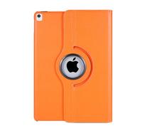 Leather Rotate 360° Stand Case For Apple iPad 10.2 9th 8th 7th Generation (2021-2020-2019) and For Apple iPad Pro 10.5 (2017) and For Apple iPad Air 3 (2019) (Orange)