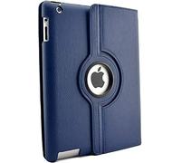 Leather Rotate 360° Stand Case For Apple iPad mini 1,2,3 Generation (BLUE)