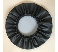 Leather Round Bar Stool Covers Waterproof Replacement Slip Anti-Slip Footstool Protect PU Cover Slipcovers For A Stool Seat Barber Stool Chair Swivel Stool Chair Cover ( Color : Black , Size : 35cm )