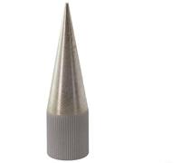 Leather Round Hole Punch Polisher Sharpener, Emery Coated Stainless Steel Manual Tool for HY for SPC Leathercraft, Conical 1-15.5MM, 75MM Silver