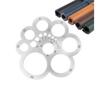 Leather Rounding Template Leathercraft Stainless Steel Guide | Corner Cutter Circle Drawing Template for Craft Projects Drafting Drawing DIY Sewing Woodworking Leathercraft