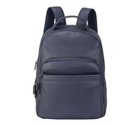 Leather Rucksack Backpack - Genuine Cowhide Laptop Bag 15.6” - Vintage Travel Shoulder Backpack for Men & Women - 21L Unisex Daypack with Hidden Pocket & Adjustable Straps