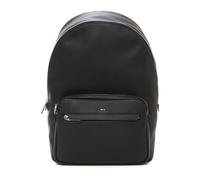 Leather Rucksack with Zip Closure - male - Boss - Backpacks - Black - ONE SIZE - Bags ONE SIZE