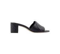 Leather sandals- female- Alexander McQueen- Heeled Mules- Black- 2 UK- Shoes 2 UK